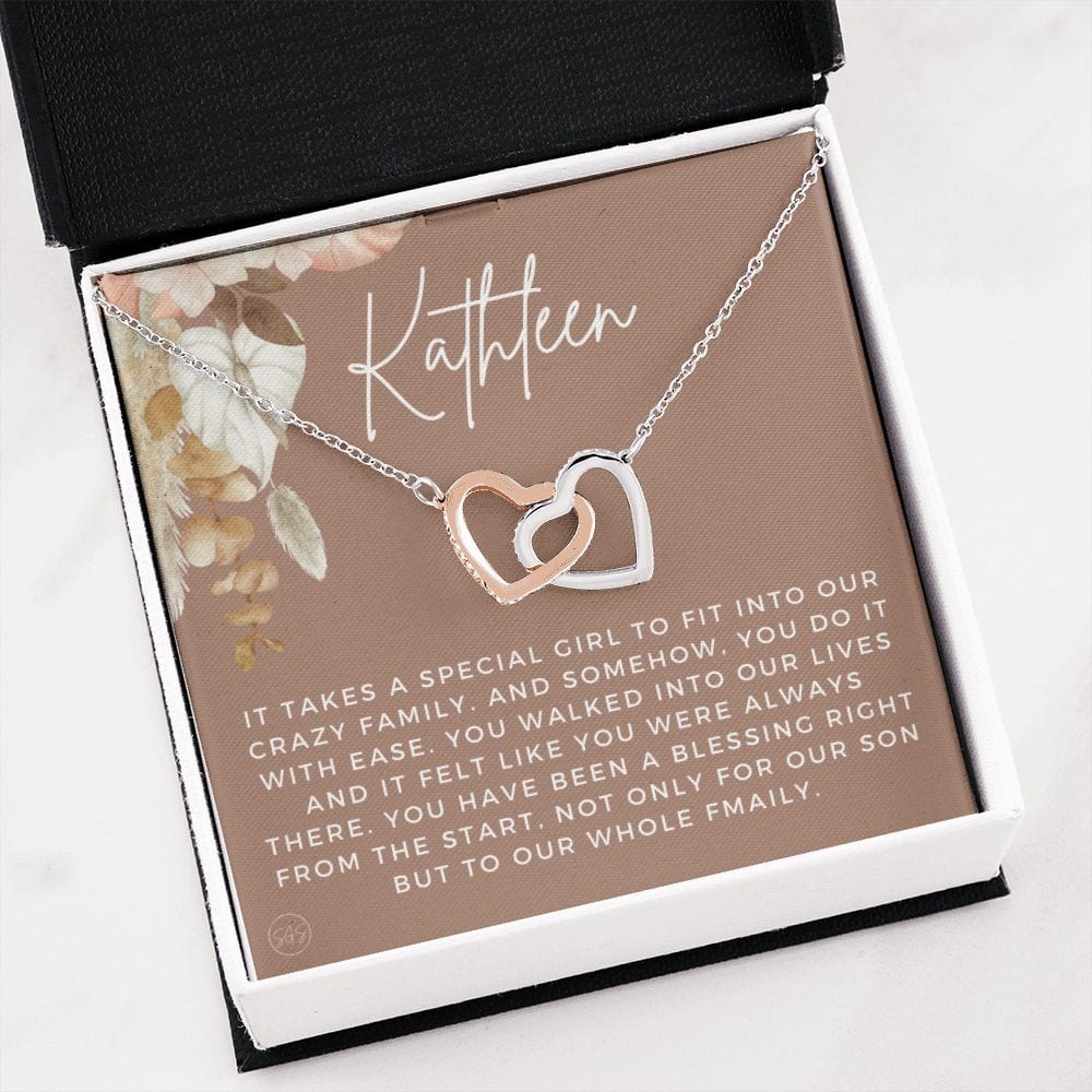 Custom Son's Girlfriend Gift | Personalized Name Necklace Gift, Christmas Gift For Sons Girlfriend, Birthday Gift for Her, Cute Small Gift