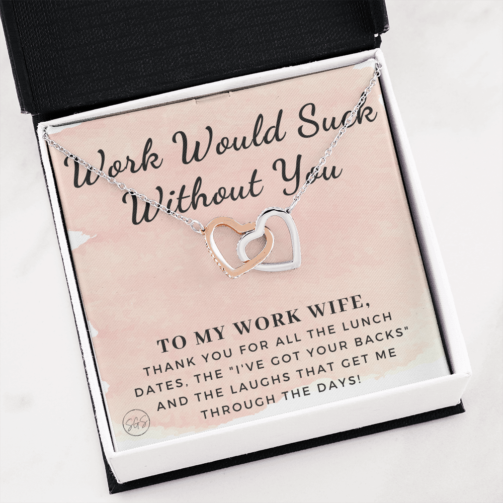 Work Wife Gift | Best Friend at the Office, Christmas, Favorite Co-Worker, Work, Job Anniversary, Employee, Boss, Small Business, Thank You, Bestie Funny 1029wdHA