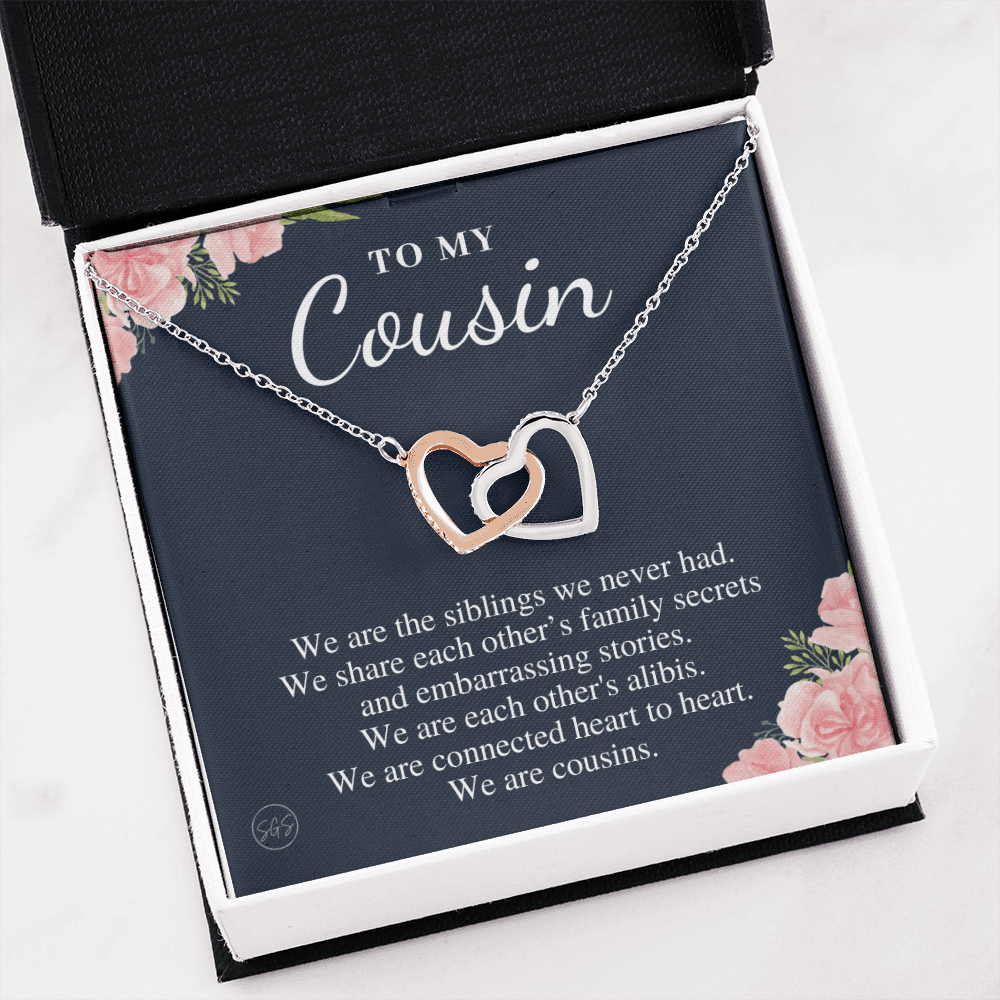 Gift for Cousin | Cousin Crew Necklace, Cousins and Best Friends, I Miss You Present, Gift for Birthday, Graduation, Thinking of You 2418H