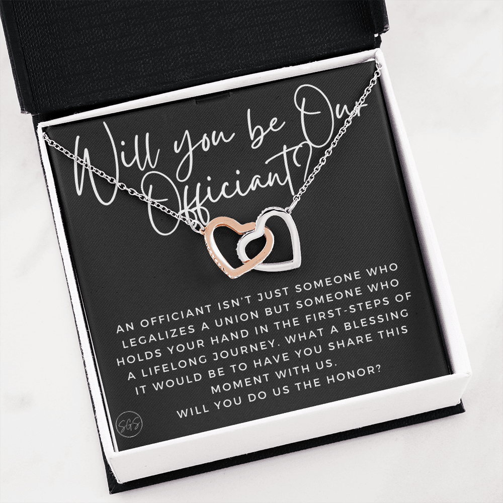 Will You Be Our Wedding Officiant? Officiant Proposal Gift, Wedding Planning, From the Bride & Groom 0817cH