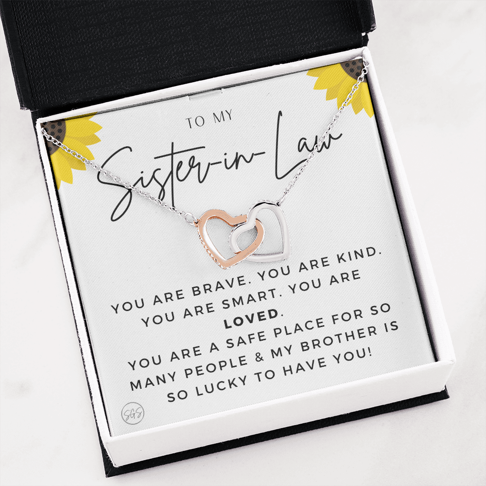 Sister-in-Law Gifts | Husband's Sister, Wife's Sister, Christmas Gift for Sister in Law, Birthday, Wedding, Future Sister Necklace 1103hHA