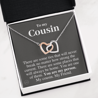 Gift for Cousin | Cousin Crew Necklace, Cousins and Best Friends, I Miss You Present, Gift for Birthday, Graduation, Thinking of You 2413H