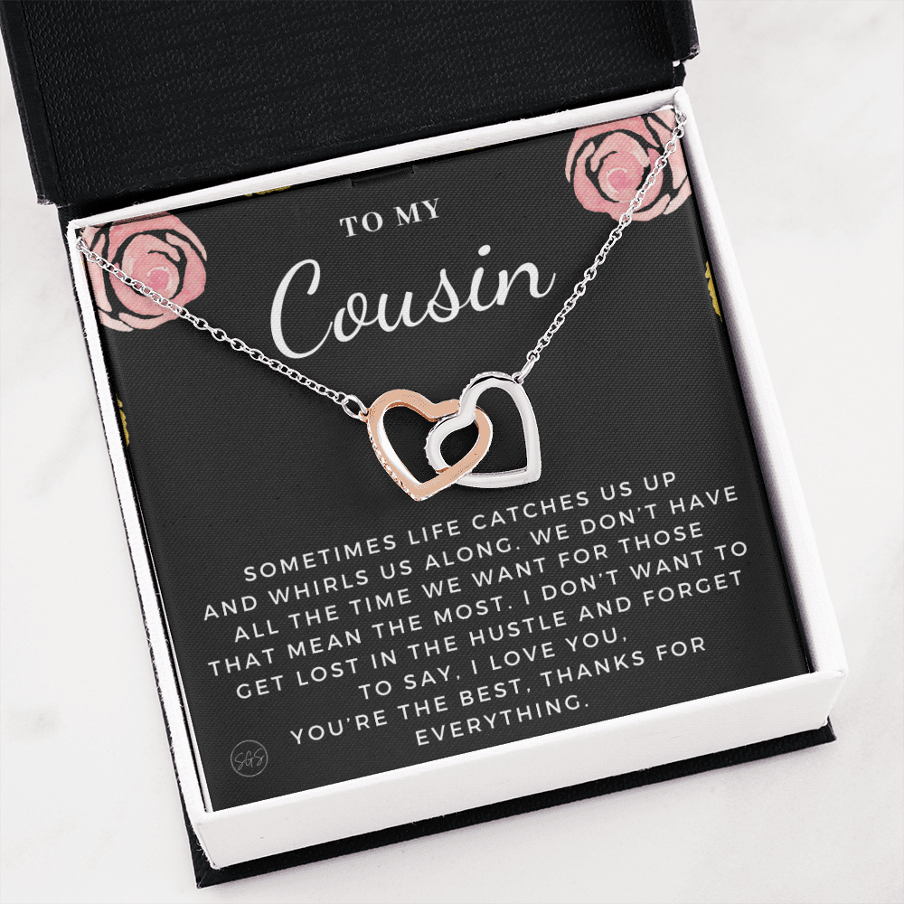 Gift for Cousin | Cousin Crew Necklace, Cousins and Best Friends, I Miss You Present, Gift for Birthday, Graduation, Thinking of You 2411H