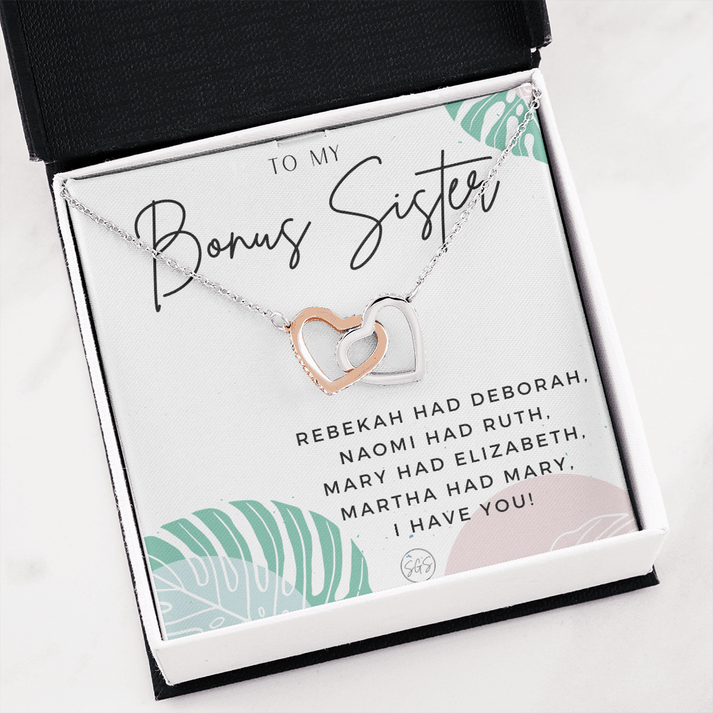 Bonus Sister Gift | Sister in Law Gift, Best Friend Necklace, Roommate, Step Sister, Christian, Birthday 25th, 16th, 30th, Christmas 1104gHA