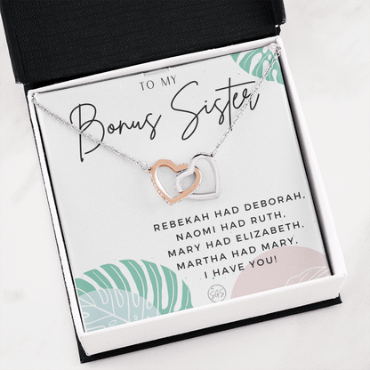 Bonus Sister Gift | Sister in Law Gift, Best Friend Necklace, Roommate, Step Sister, Christian, Birthday 25th, 16th, 30th, Christmas 1104gHA