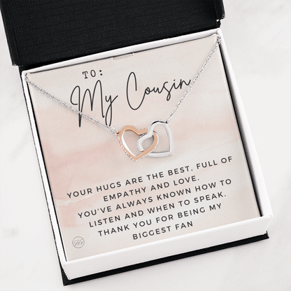 Gift for Cousin | Cousin Crew Necklace, Cousins and Best Friends, I Miss You Present, Gift for Birthday, Graduation, Thinking of You 2414H