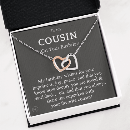 Gift for Cousin | Cousin Crew Necklace, Cousins and Best Friends, I Miss You Present, Gift for Birthday, Graduation, Thinking of You 2420H