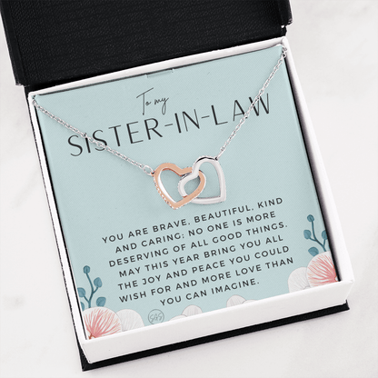Sister-in-Law Gifts | Husband's Sister, Wife's Sister, Christmas Gift for Sister in Law, Birthday, Wedding, Future Sister Necklace 1103cHA