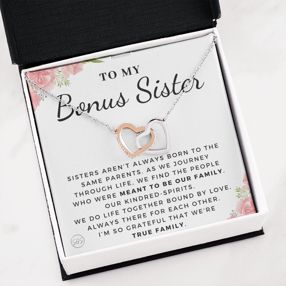 Bonus Sister Gift | Sister in Law Gift, Best Friend Necklace, Roommate, Step Sister, Christian, Birthday 25th, 16th, 30th, Christmas 1104aHA