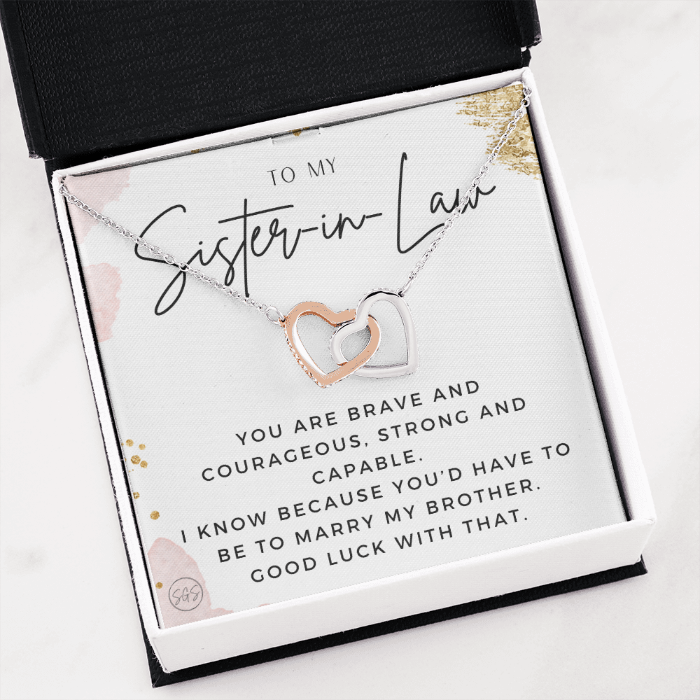 Sister-in-Law Gifts | Husband's Sister, Wife's Sister, Christmas Gift for Sister in Law, Birthday, Wedding, Future Sister Necklace 1103eHA