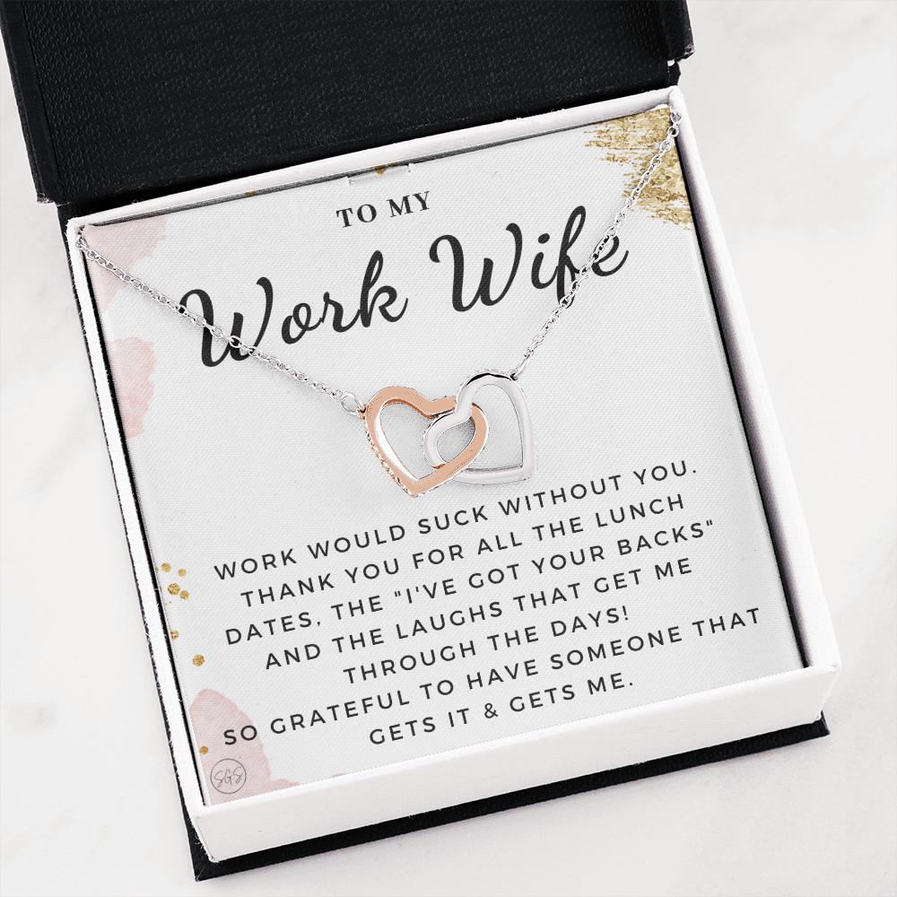Work Wife Gift | Best Friend at the Office, Christmas, Favorite Co-Worker, Work, Job Anniversary, Employee, Boss, Small Business, Thank You, Bestie Funny 1029wbHA