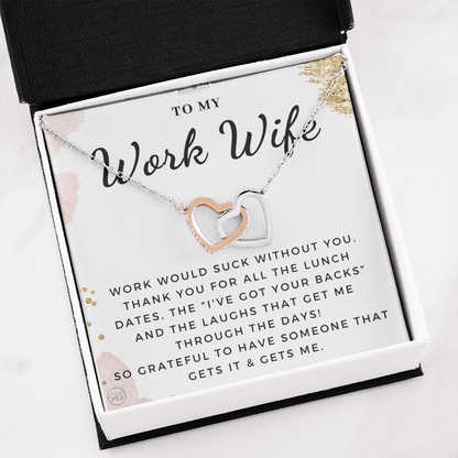 Work Wife Gift | Best Friend at the Office, Christmas, Favorite Co-Worker, Work, Job Anniversary, Employee, Boss, Small Business, Thank You, Bestie Funny 1029wbHA