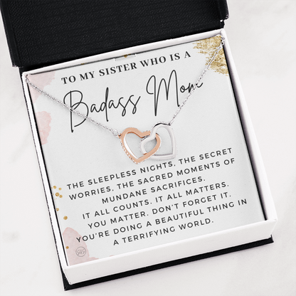 My Sister, An Incredible Mom | Gift for Pregnant Sister, Mother's Day Gift for Sister, Christmas Present for Sister-in-Law, New Mom, Second Child Baby Shower 1112sbHA