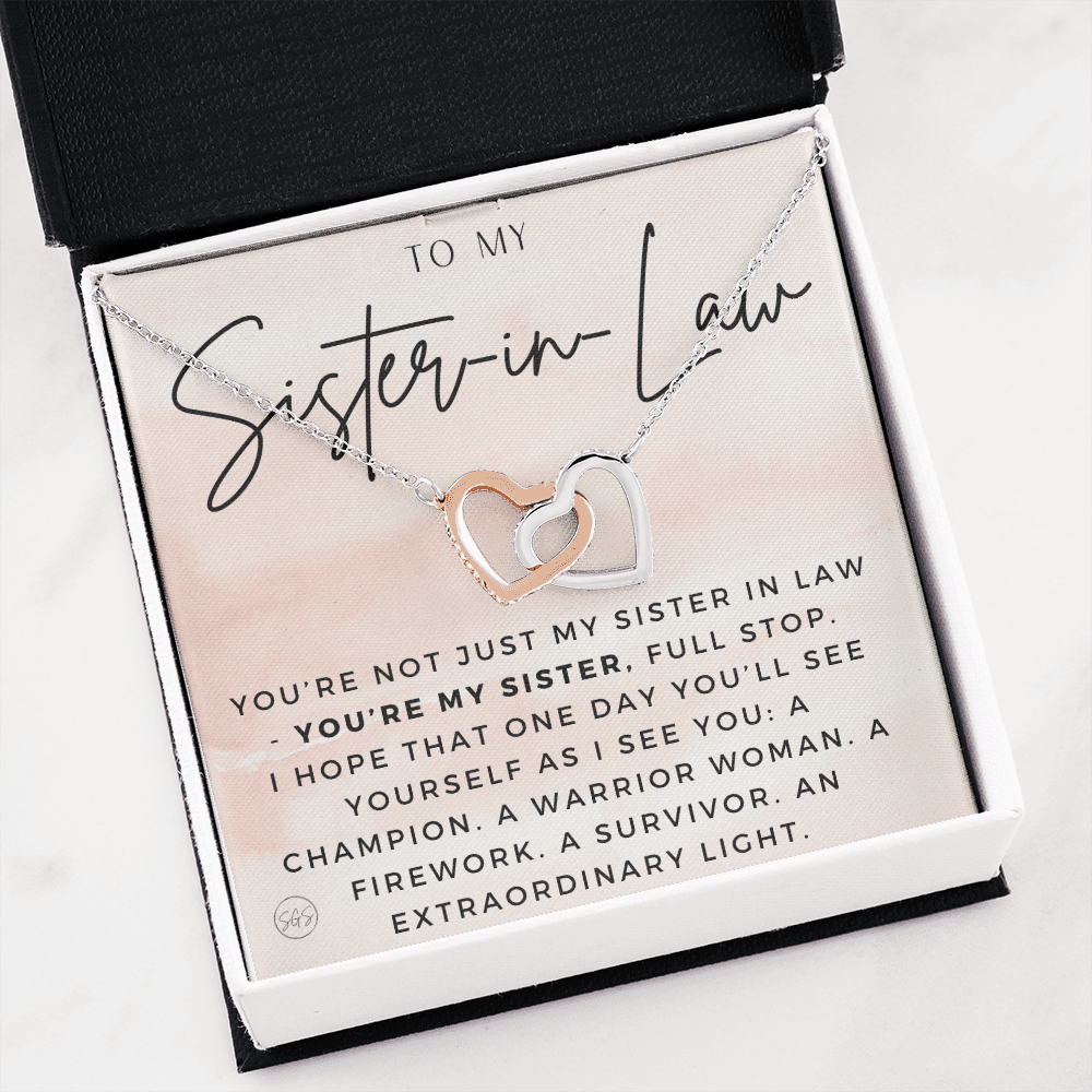 Sister-in-Law Gifts | Husband's Sister, Wife's Sister, Christmas Gift for Sister in Law, Birthday, Wedding, Future Sister Necklace 1103aHA