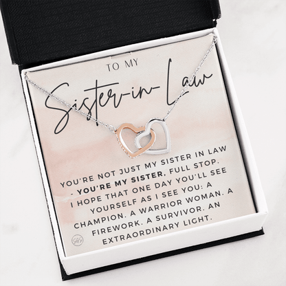 Sister-in-Law Gifts | Husband's Sister, Wife's Sister, Christmas Gift for Sister in Law, Birthday, Wedding, Future Sister Necklace 1103aHA