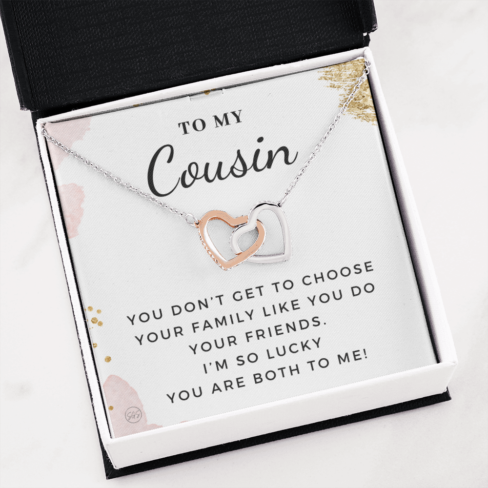 Gift for Cousin | Cousin Crew Necklace, Cousins and Best Friends, I Miss You Present, Gift for Birthday, Graduation, Thinking of You 2401aH