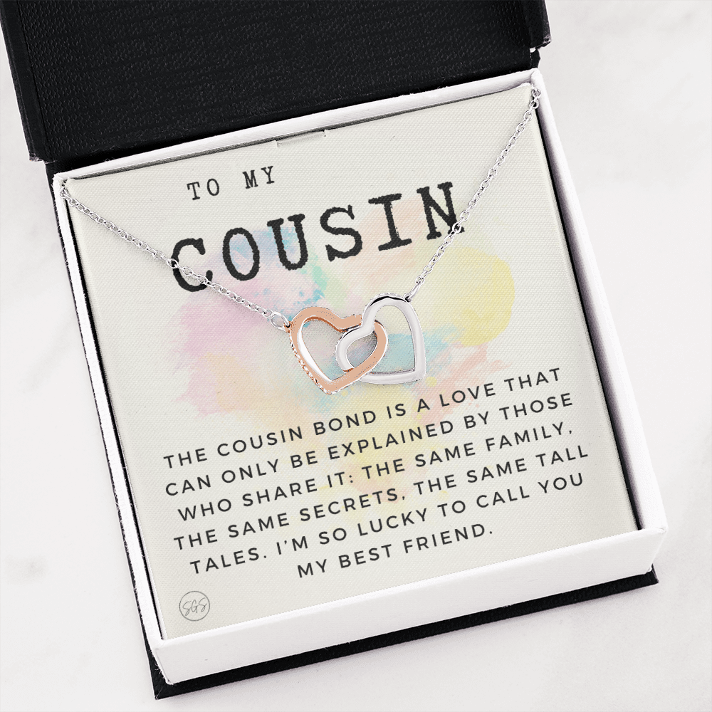 Gift for Cousin | Cousin Crew Necklace, Cousins and Best Friends, I Miss You Present, Gift for Birthday, Graduation, Thinking of You 2402H