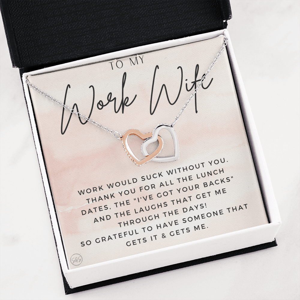 Work Wife Gift | Best Friend at the Office, Christmas, Favorite Co-Worker, Work, Job Anniversary, Employee, Boss, Small Business, Thank You, Bestie Funny 1029wcHA