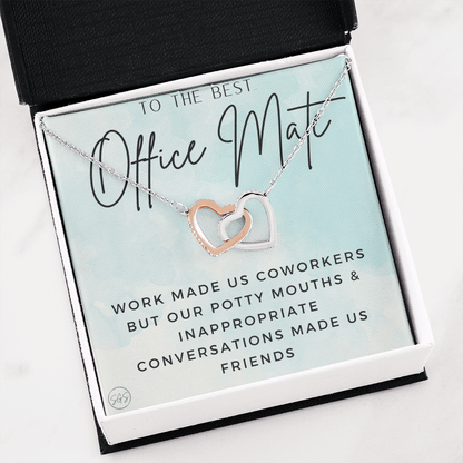 Office Mate Gift | Work Made Us Coworkers but Our Potty Mouths Made Us Friends, Office Bestie, Funny Christmas Gift, Cubicle 1111ombHA