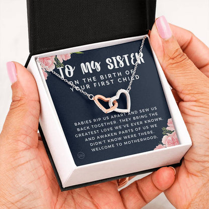 sister first child 0709o Hearts Necklace