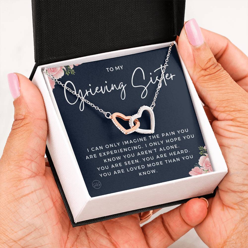 grieving sister 0709g Hearts Necklace