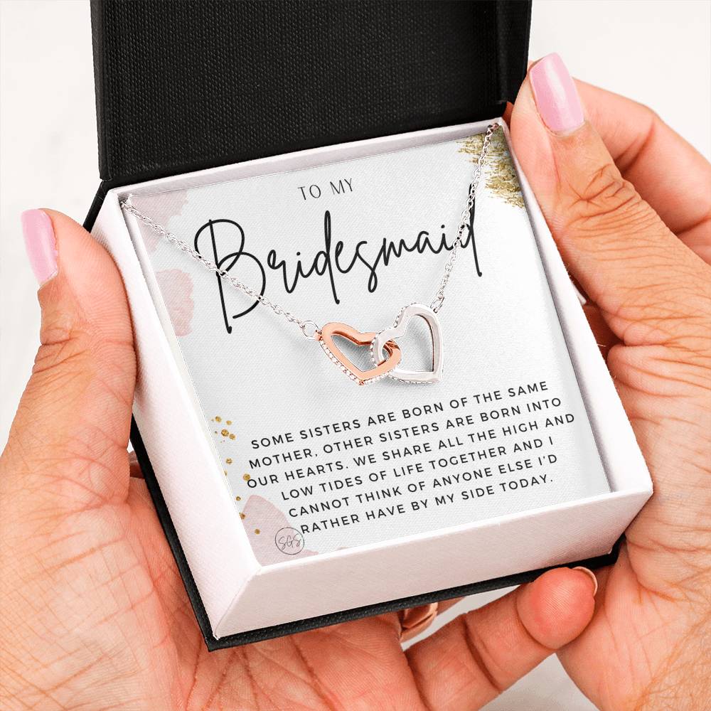 Bridesmaid 0712b Hearts Necklace