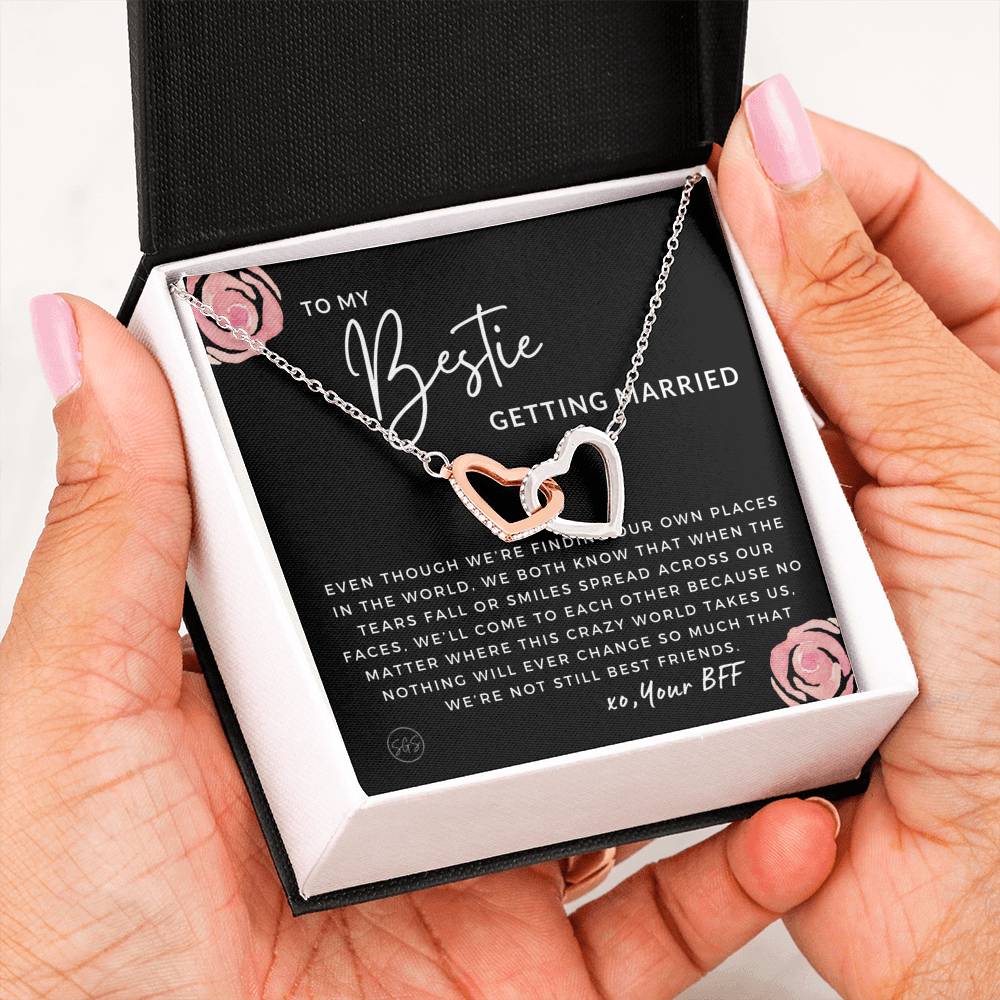 Gift for Bestie Getting Married | Necklace, BFF Wedding, Bridal Shower Gift for Bride, From Best Friend, Soulmate, Best Friends Quote, Sister Getting Married, STILLBFF3