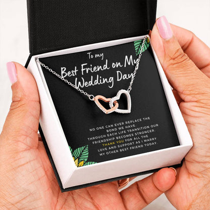 BestFriendonMyWeddingDay Hearts Necklace