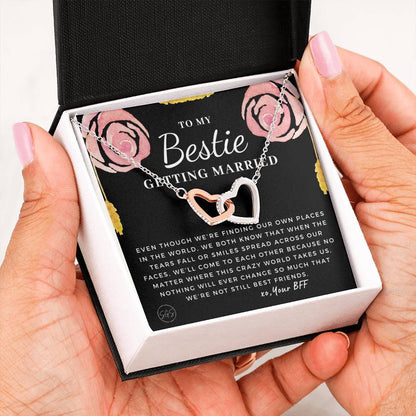 Gift for Bestie Getting Married | Necklace, BFF Wedding, Bridal Shower Gift for Bride, From Best Friend, Soulmate, Best Friends Quote, Sister Getting Married, STILLBFF8