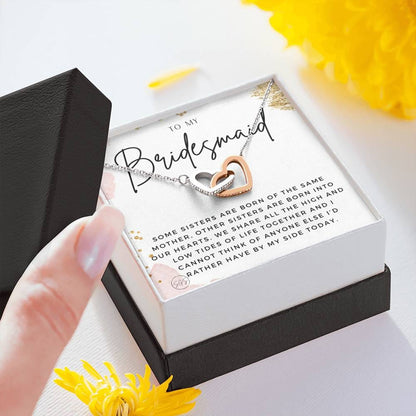 Bridesmaid 0712b Hearts Necklace