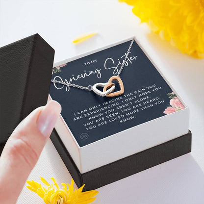 grieving sister 0709g Hearts Necklace