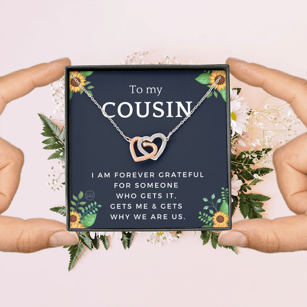 Gift for Cousin | Cousin Crew Necklace, Cousins and Best Friends, I Miss You Present, Gift for Birthday, Graduation, Thinking of You 2416H