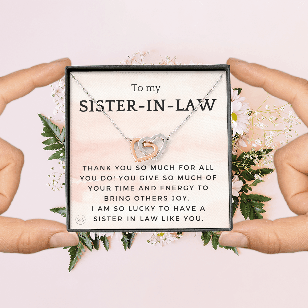 Sister-in-Law Gifts | Husband's Sister, Wife's Sister, Christmas Gift for Sister in Law, Birthday, Wedding, Future Sister Necklace 1103fHA