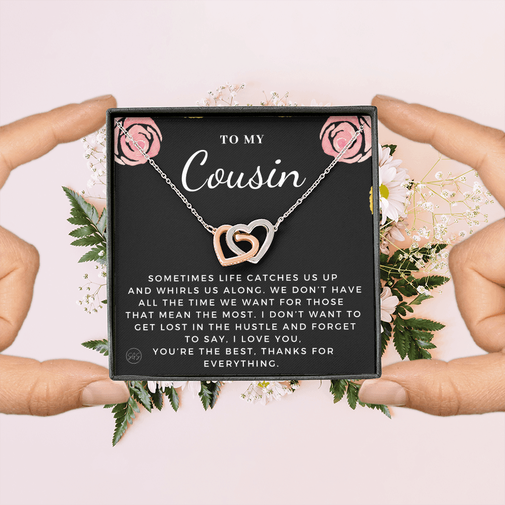 Gift for Cousin | Cousin Crew Necklace, Cousins and Best Friends, I Miss You Present, Gift for Birthday, Graduation, Thinking of You 2411H