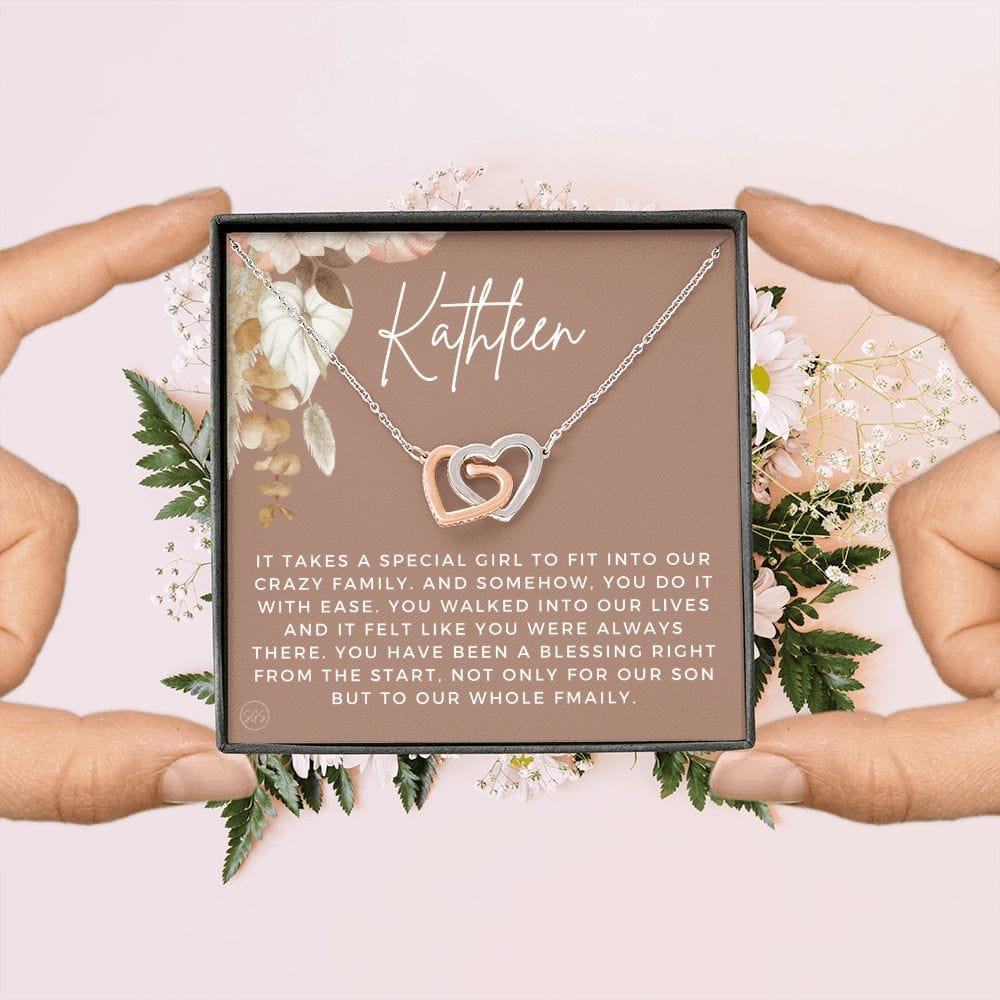 Custom Son's Girlfriend Gift | Personalized Name Necklace Gift, Christmas Gift For Sons Girlfriend, Birthday Gift for Her, Cute Small Gift
