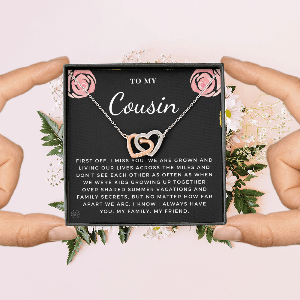 Gift for Cousin | Cousin Crew Necklace, Cousins and Best Friends, I Miss You Present, Gift for Birthday, Graduation, Thinking of You 2403H