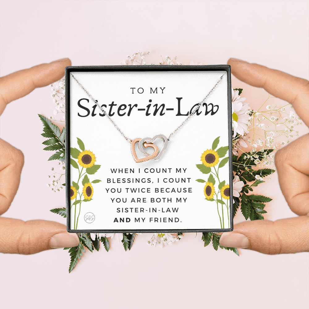 Sister-in-Law Gifts | Husband's Sister, Wife's Sister, Christmas Gift for Sister in Law, Birthday, Wedding, Future Sister Necklace 1103dHA