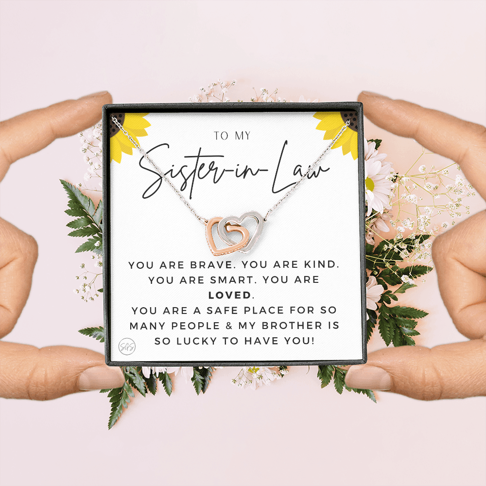Sister-in-Law Gifts | Husband's Sister, Wife's Sister, Christmas Gift for Sister in Law, Birthday, Wedding, Future Sister Necklace 1103hHA