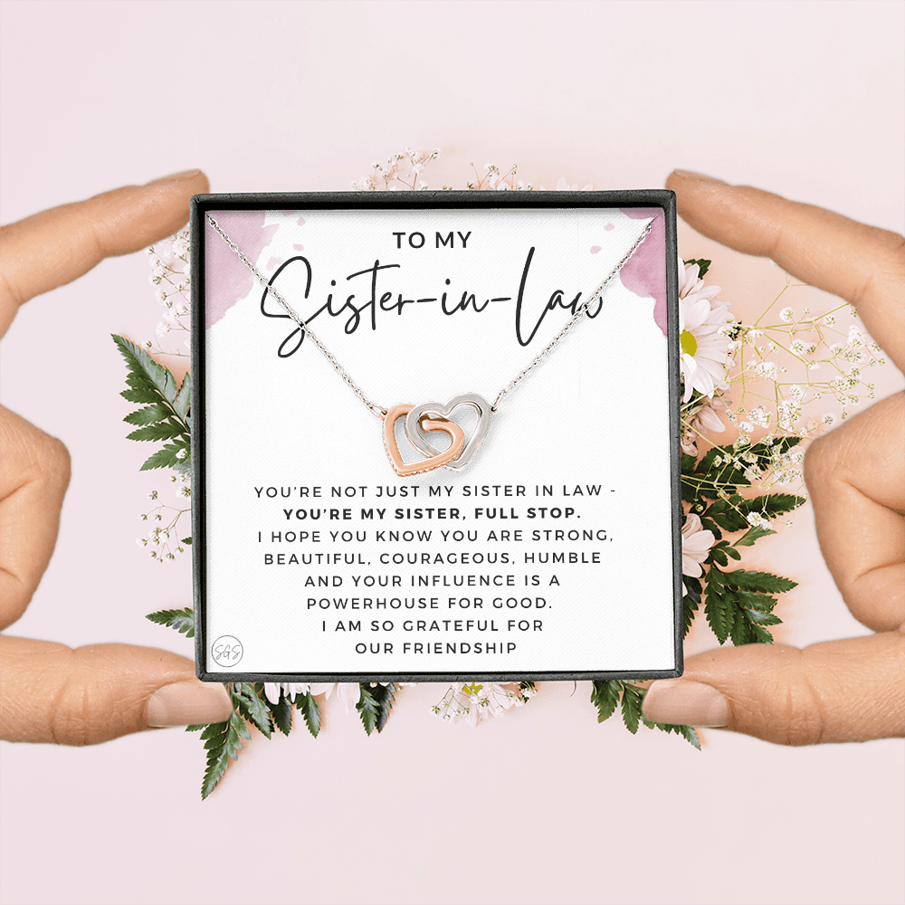 Sister-in-Law Gifts | Husband's Sister, Wife's Sister, Christmas Gift for Sister in Law, Birthday, Wedding, Future Sister Necklace 1103bHA
