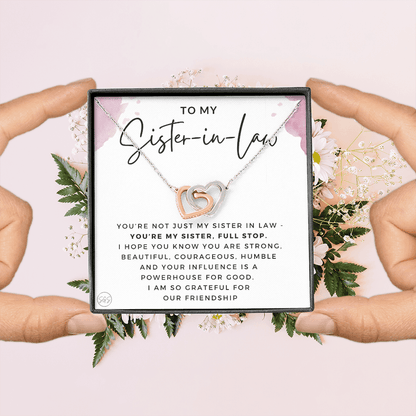 Sister-in-Law Gifts | Husband's Sister, Wife's Sister, Christmas Gift for Sister in Law, Birthday, Wedding, Future Sister Necklace 1103bHA