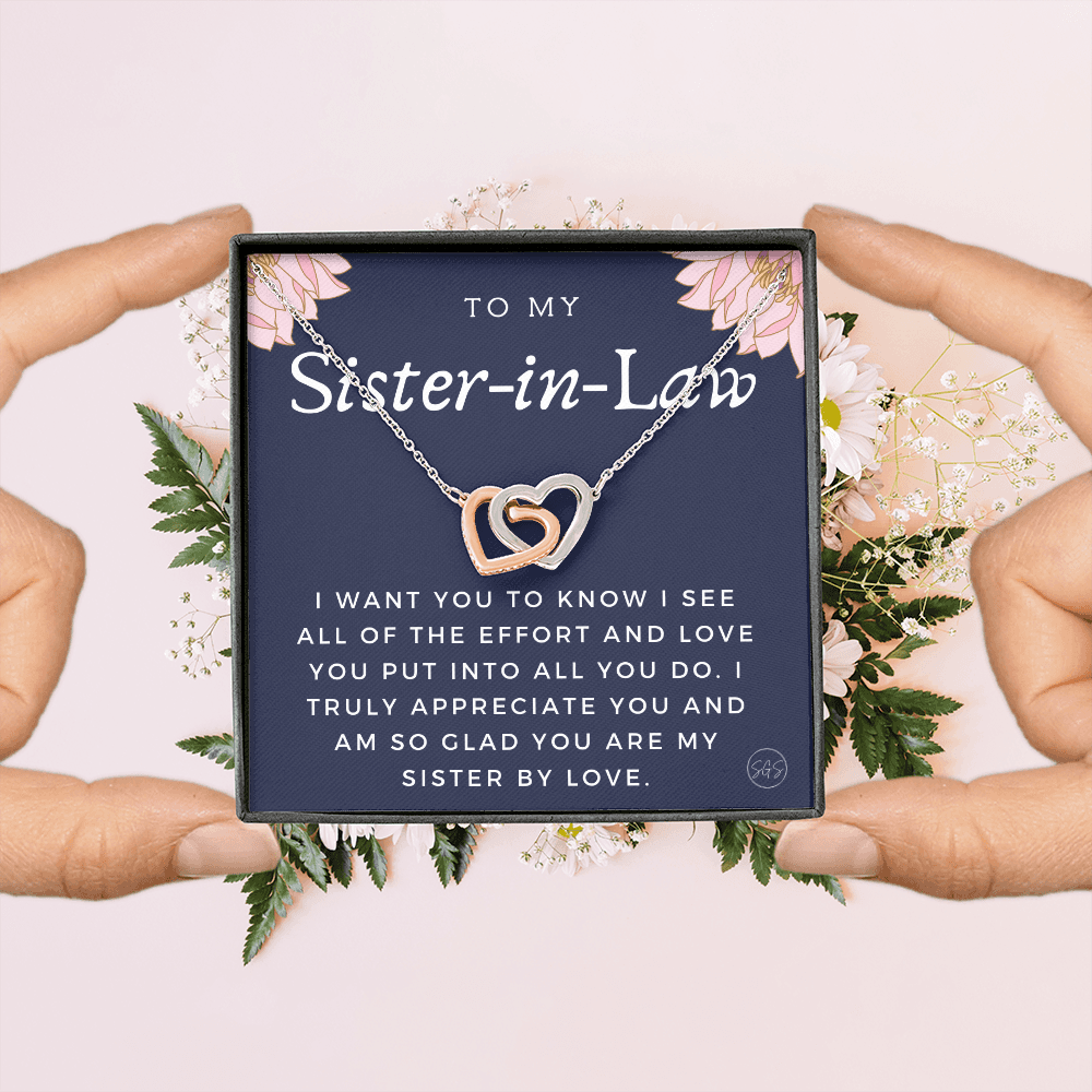 Sister-in-Law Gifts | Husband's Sister, Wife's Sister, Christmas Gift for Sister in Law, Birthday, Wedding, Future Sister Necklace 1103gHA