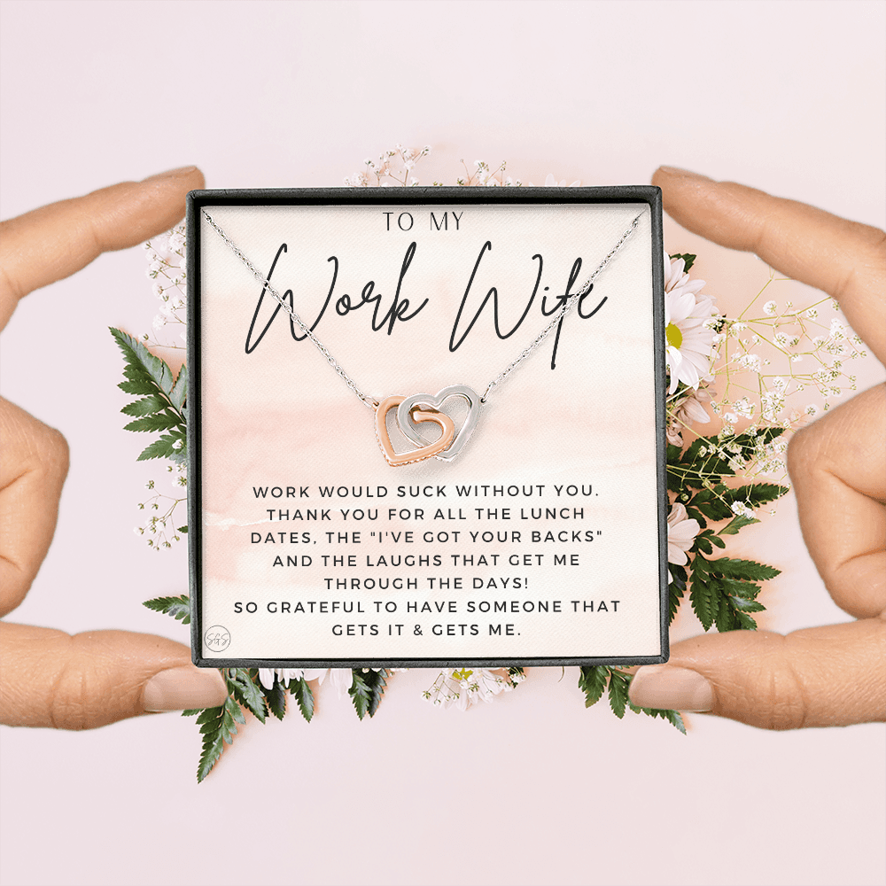 Work Wife Gift | Best Friend at the Office, Christmas, Favorite Co-Worker, Work, Job Anniversary, Employee, Boss, Small Business, Thank You, Bestie Funny 1029wcHA