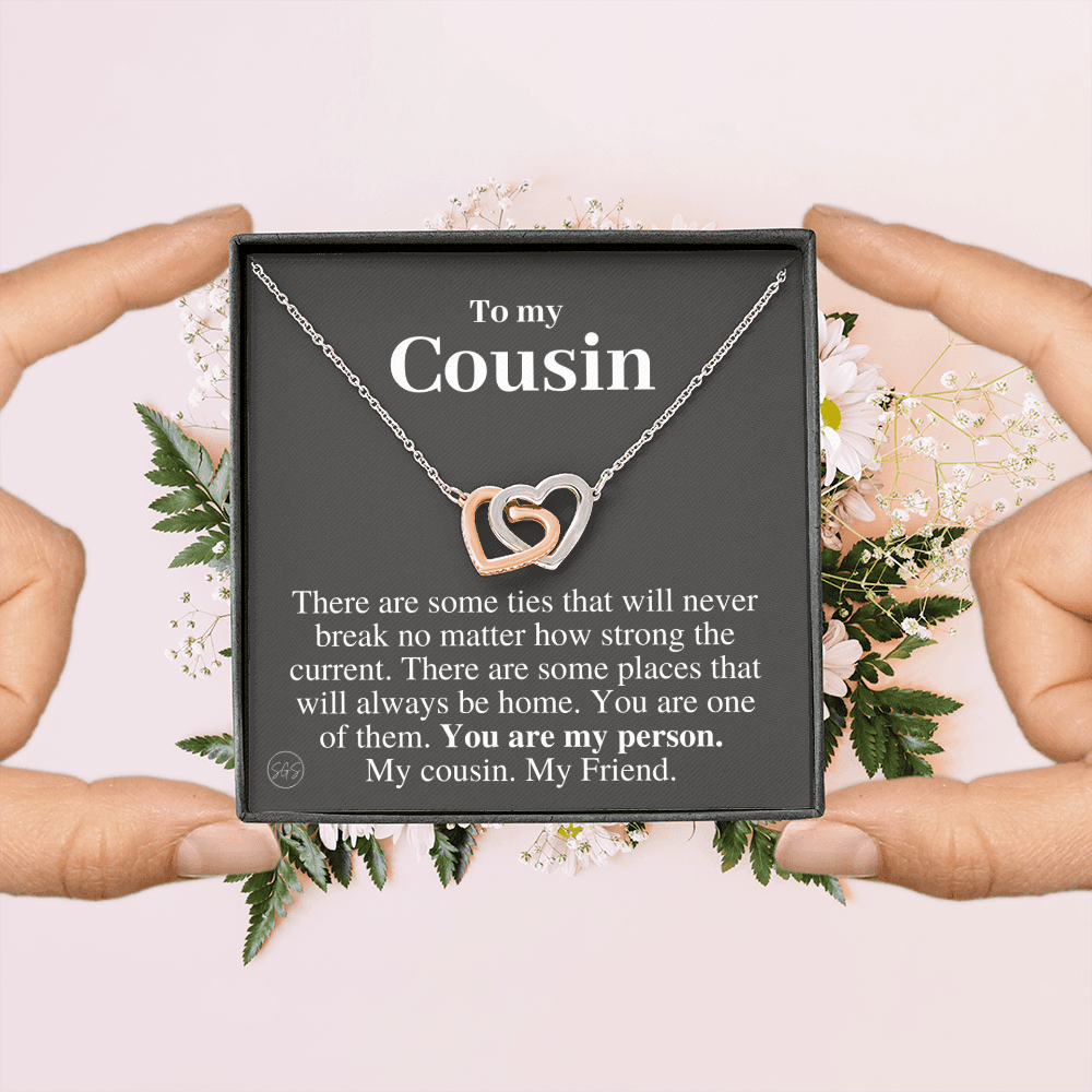 Gift for Cousin | Cousin Crew Necklace, Cousins and Best Friends, I Miss You Present, Gift for Birthday, Graduation, Thinking of You 2413H