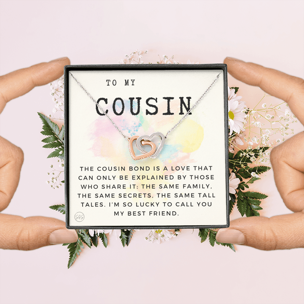 Gift for Cousin | Cousin Crew Necklace, Cousins and Best Friends, I Miss You Present, Gift for Birthday, Graduation, Thinking of You 2402H