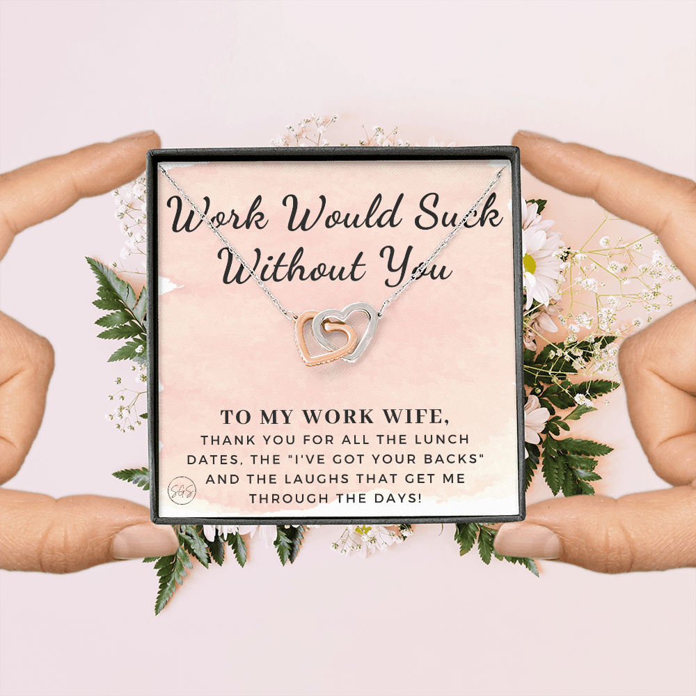 Work Wife Gift | Best Friend at the Office, Christmas, Favorite Co-Worker, Work, Job Anniversary, Employee, Boss, Small Business, Thank You, Bestie Funny 1029wdHA