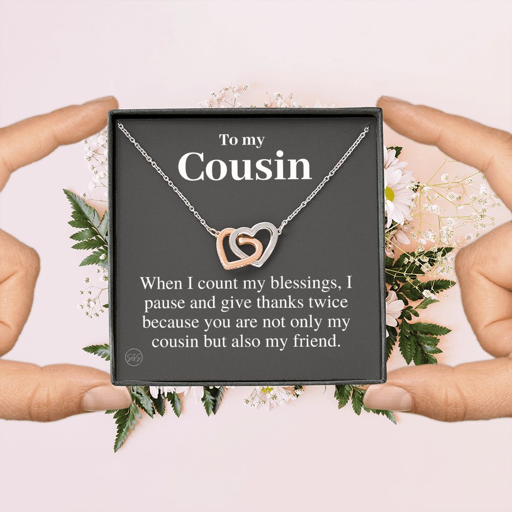 Gift for Cousin | Cousin Crew Necklace, Cousins and Best Friends, I Miss You Present, Gift for Birthday, Graduation, Thinking of You 2409H