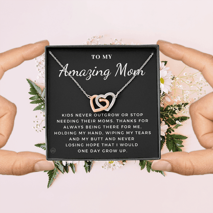 For An Incredible Mom | Gift for Mom, Christmas Gift, Mother's Day Necklace, From Daughter, Gift for New Mom, Pregnant Sister Gift 1112dHA