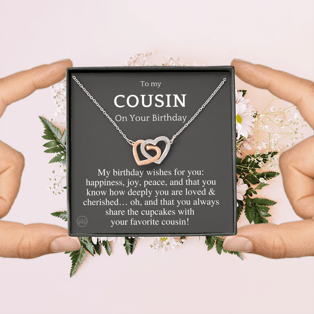 Gift for Cousin | Cousin Crew Necklace, Cousins and Best Friends, I Miss You Present, Gift for Birthday, Graduation, Thinking of You 2420H