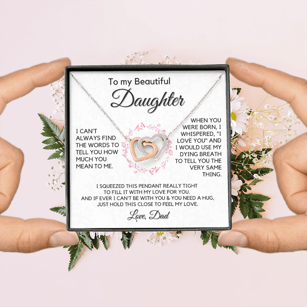 Gift for Daughter From Dad | My Beautiful Girl, Birthday Gift, Graduation, Christmas Present, Mother's Day, From Father, Gift for Teen Girl, Adult Daughter, Adult Baptism, Confirmation 1118-09H