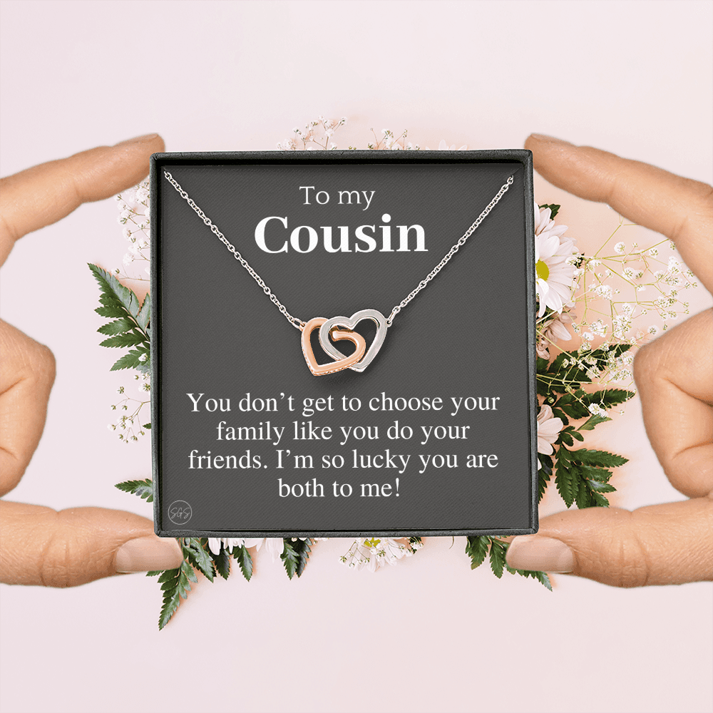 Gift for Cousin | Cousin Crew Necklace, Cousins and Best Friends, I Miss You Present, Gift for Birthday, Graduation, Thinking of You 2401H